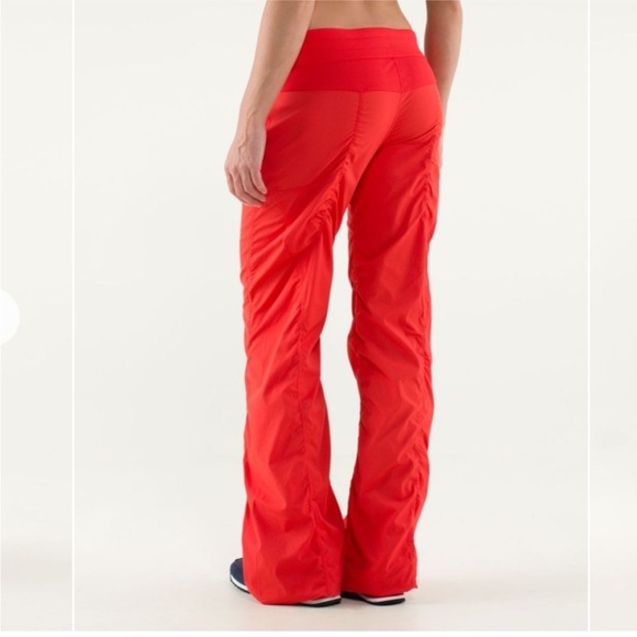 lululemon athletica Pants - lululemon athletica Red Wide-Leg Athletic Pants